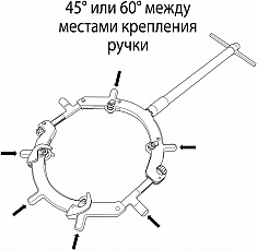 Крепление рукоятки роторного трубореза Reed Rotary Cutter RC24I