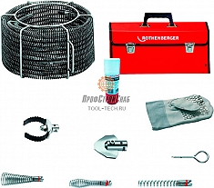 Набор спиралей и насадок для прочистки труб Rothenberger Standard 22 мм (7/8")