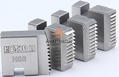 Плашки клуппа трубного ручного резьбонарезного Hongli HL-12R 1/2"-2" BSPT R HSS