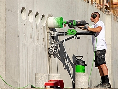 Применение станин для алмазного бурения Eibenstock BST 352 V